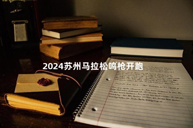 2024苏州马拉松鸣枪开跑