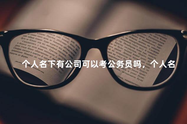 个人名下有公司可以考公务员吗，个人名下有公司可以考公务员吗知乎